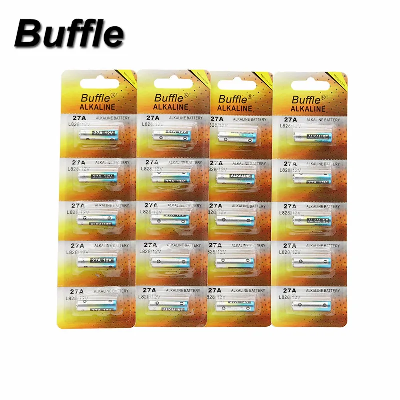 20 шт/уп 4 карты Buffle щелочные батареи 12V 27A MN27 A27 27|a27 battery|alkaline 12v12v 27a |