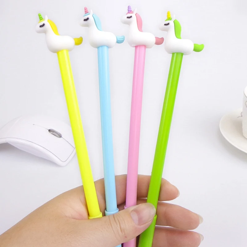 

3 Pcs/set Cute Color Pony Gel Pen Material Escolar Kawaii Stationery School Office Supplies Writing Tool For Teacher Gift