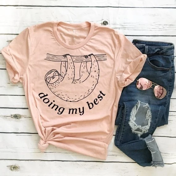 Mama Shark T Shirt Womens Funny Short Sleeve Letter Print Graphic Cute Tops Tees
