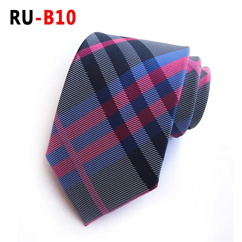 RU-B10 67 цветов, шелковый галстук для мужчин, жаккардовый, 8 см, Модный Цветочный галстук, деловой галстук для свадебной вечеринки, галстук, подарок для Него - Цвет: RU-B10