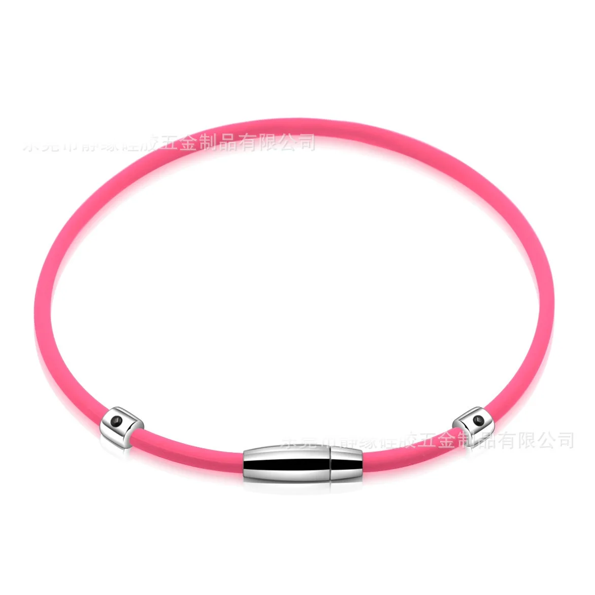 Высокое качество анион силиконовый баланс ожерелье радиационной защиты Магнитная терапия ожерелье с положительной энергетикой - Окраска металла: pink