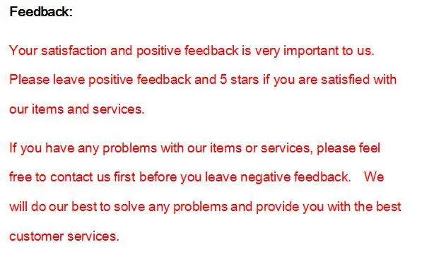 Feedback