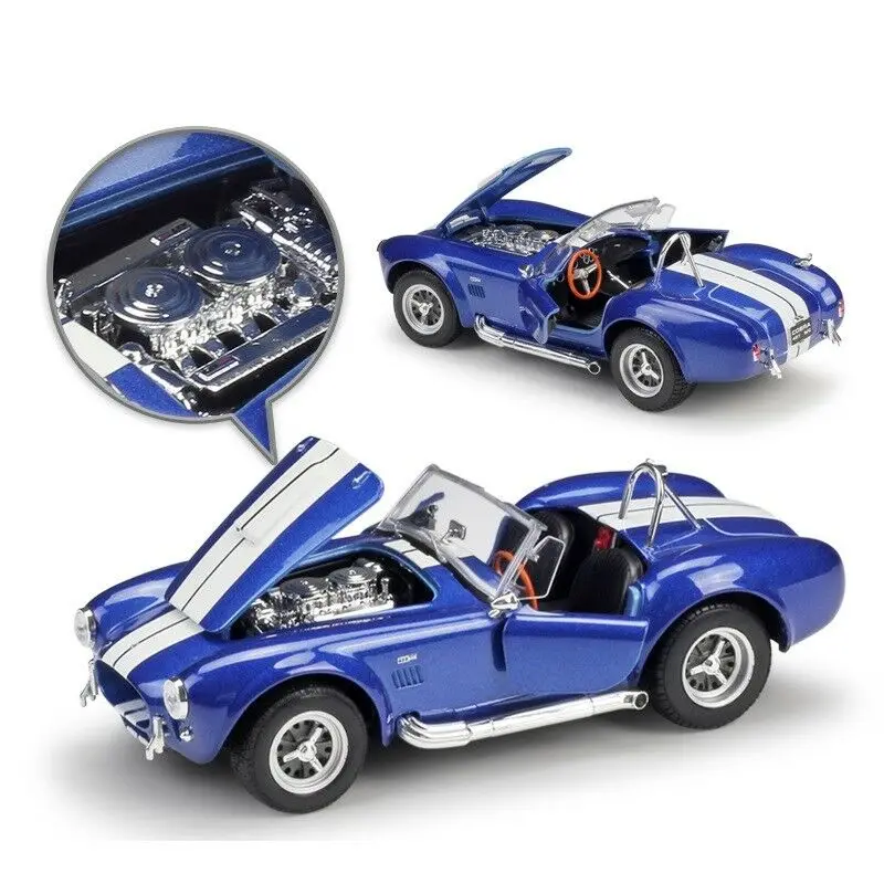 Welly 1:24 1965 Shelby Cobra 427 SC литая модель гоночного автомобиля Новый в коробке|Наземный