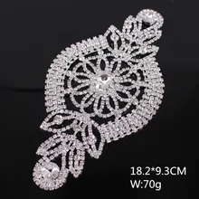 Самый дешевый exquiste сшить с красивой аппликацией свадебное платье повязка украшение ручной работы цветок свадебный пояс-лента нашивка со стразами