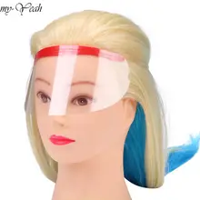 50 шт. одноразовые маски для стрижки волос, защита лица, парикмахерские принадлежности для окрашивания волос, лак для волос, щит для лица, салонный инструмент для укладки волос