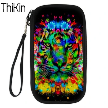 

THIKIN Passport Pover Wallet Case for Men Women Credit Card Holder 3D Tiger Passport Holder Teen Boy Passport Holder Rfid Wallet