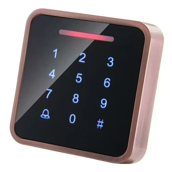 

Metal shell plating,touch key with backlight Door Access Control Touch-Screen RFID ID card and password