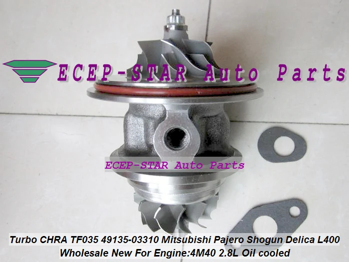 Oil cooled Turbo cartridge CHRA Core TF035 49135-03310 49135-03130 For Mitsubishi Pajero Shogun Delica L400 4M40 2.8L