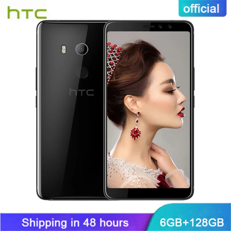 Kopen Originele Offici euml;le HTC U11 Plus Snapdragon 835 6 gb RAM 128 gb ROM IP68 Waterdicht Stofdicht Mobiele Telefoon Octa Core android 8.0