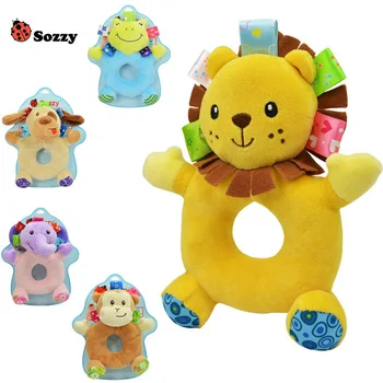 

Baby toys hand bell plush toys animal modeling to appease toys high quality Christmas gifts for 0-12 months toys OM+