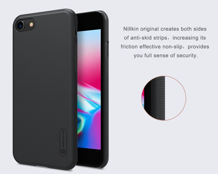 iphone 8 plus wallet case for iPhone 8 Nillkin Super Frosted Shield Hard Back PC Cover Case for iPhone 8 4.7" Nilkin Phone Case +Screen Protector iphone 8 plus case