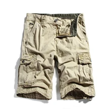 Новые красивые модные мужские Рубашки домашние брюки-карго высокое качество армии шорты в стиле милитари бермуды тактические брюки мульти карман большой 1,5 кг