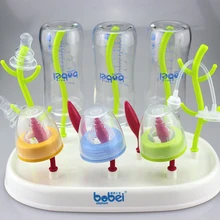 Сушилка для детских бутылочек для молока простая сушилка для чистки дерева Полезная полка кухонный держатель для кормления красочные сушилки