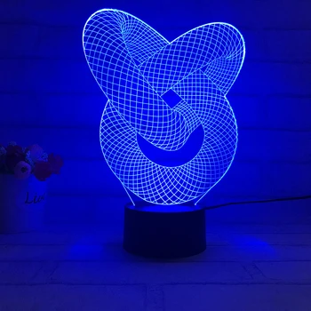 

Cool Boy Gifts 3D LED Lamp Night Light Touch 7 Auto Color Gradient USB Boys Kid Toys Xmas Decor Gifts