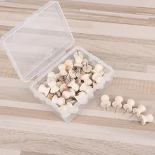 50 шт. соломенная шляпа деревянный Thumbtack креативный декоративный Рисунок штифты деревянная головка