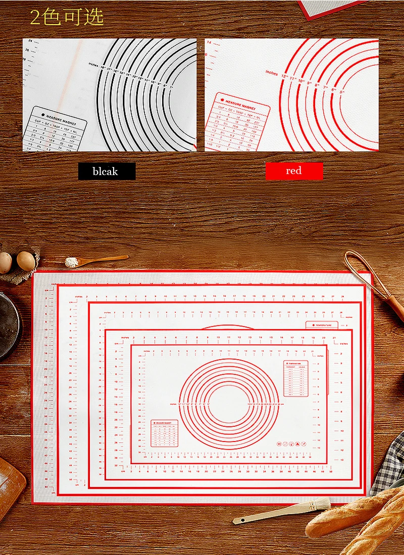 SYTH силиконовый коврик для выпечки утолщение муки прокатки весы коврик для замеса теста коврик для выпечки кондитерских изделий прокатки коврик для выпечки вкладыши
