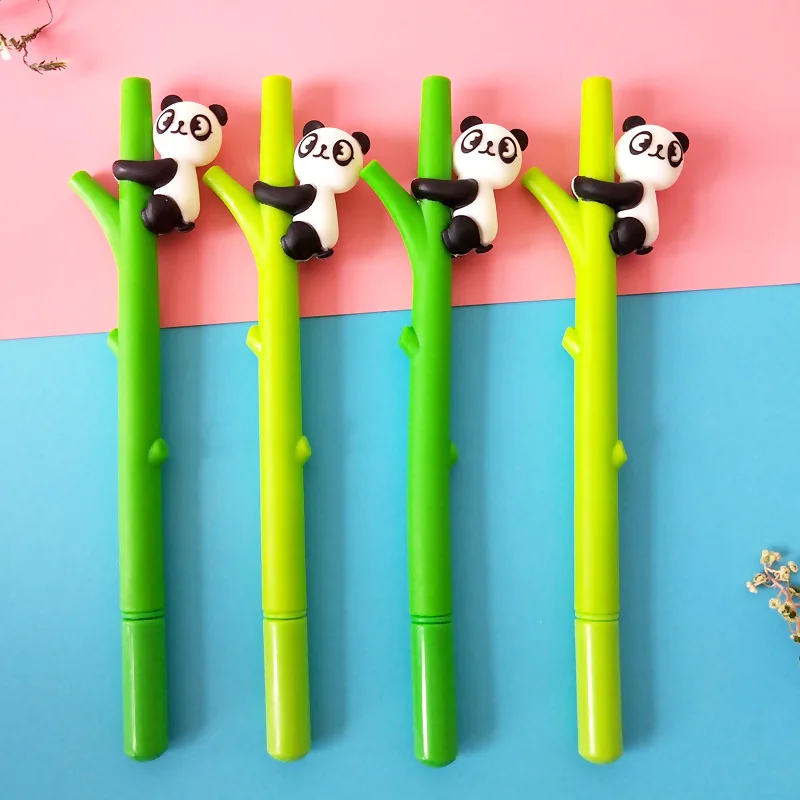 

Cartoon panda bamboo Neutral Pen Office School Gel Pen Reward Gifts Supplies Canetas Material escolar gift free shipping