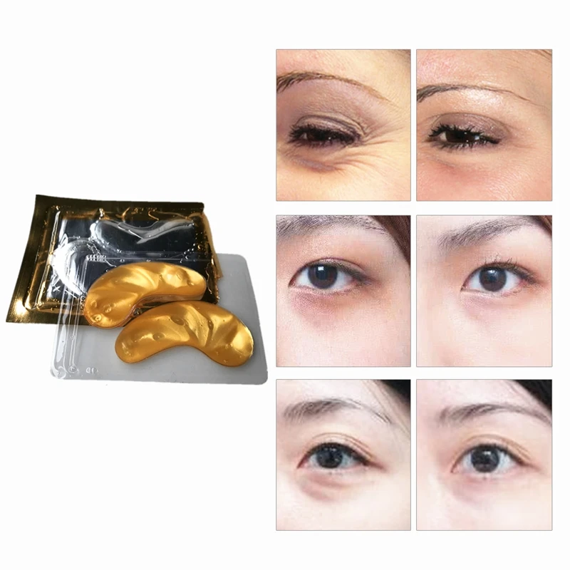 

Under the eyes Crystal Collagen Eye Mask Fade Dark Circles whey protein protei colageno patches bioaqua stripe ojeras eye cream