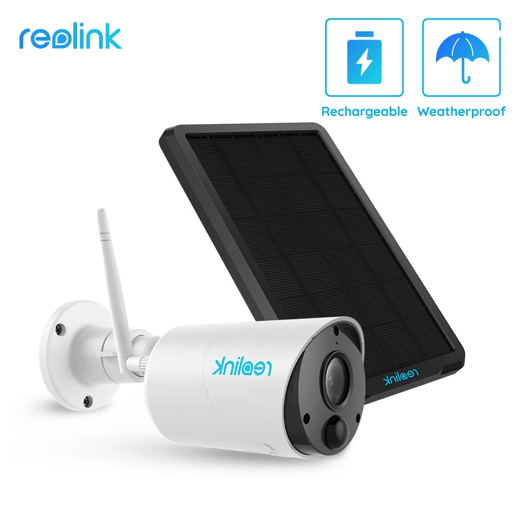 

Reolink Argus Eco and Solar Panel Full HD 1080p IP Camera Outdoor Wireless Security Rechargeable Battery Powered Surveillance