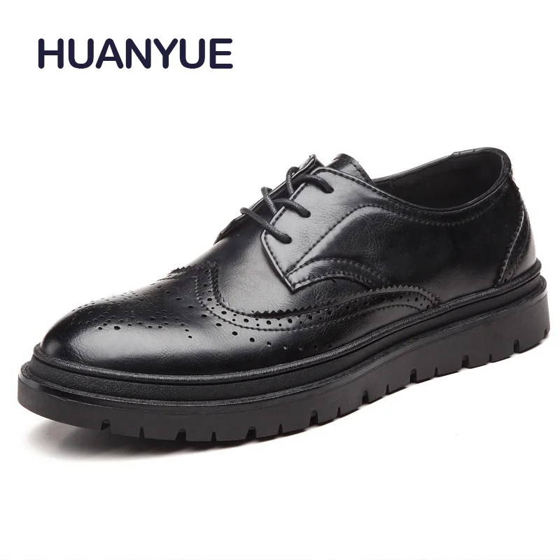 New Spring/Summer Men Shoes High Quality Bullock Men Leather Shoes Breathable Men's Casual Shoes Flats Oxfords Shoes For Male