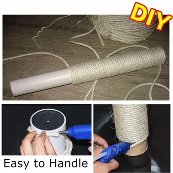 

5M 4mm/6mm/8mm Cotton Three twisted Rope String Cord Twine Sash Craft Thick Cords For Handmade Decorative