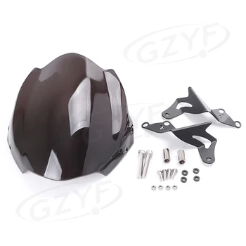 

ABS Plastic Motorcycle Front Windscreen Windshield w/ Mounting Hardware Kit for DUCATI 696 Modified model