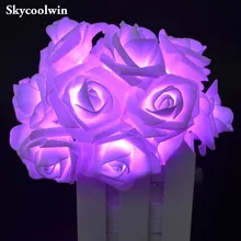 3M 20 светодиодный 3* AAA светодиодный светильник с батареей, розовый цветок, Рождественский праздник, гирлянды для Святого Валентина, свадебное праздничное украшение для вечеринки