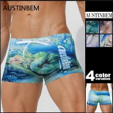 AUSTINBEM Распродажа Новая быстросохнущая Мужская купальная одежда, шорты сексуальные Sunga спортивные мужские плавки мужские трусы спортивный купальник XY368