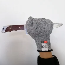 1 пара анти-резные уличные защитные перчатки нож с защитой от скольжения ультра-тонкие стальные проволочные перчатки из сетки