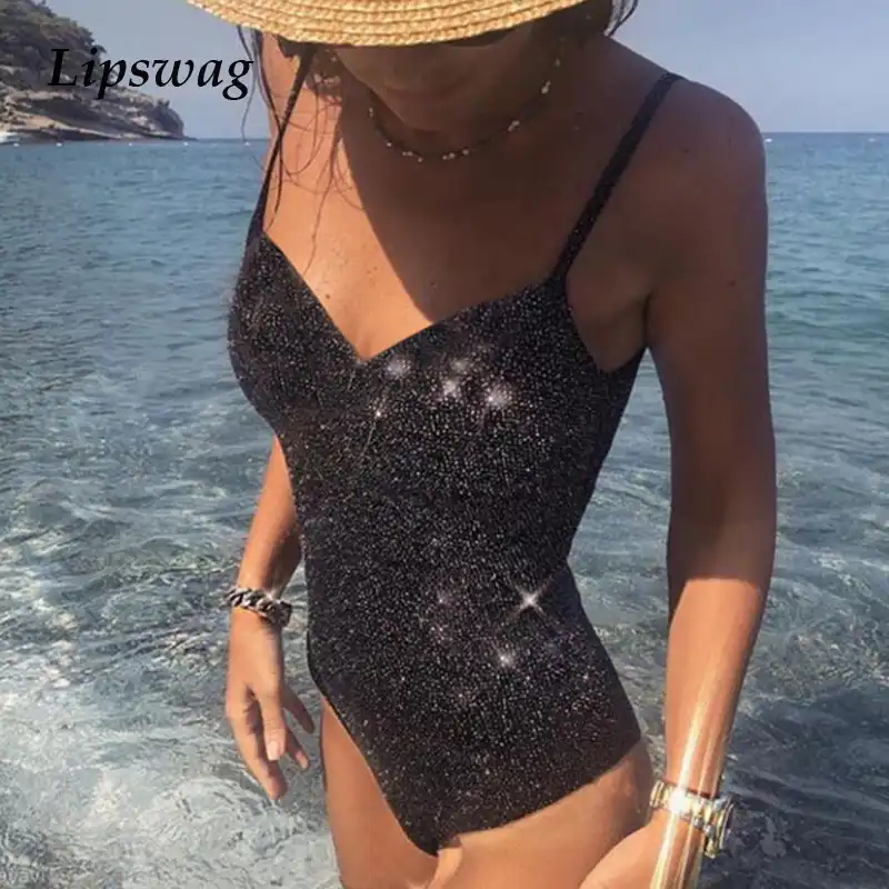 glitter swimsuit one piece