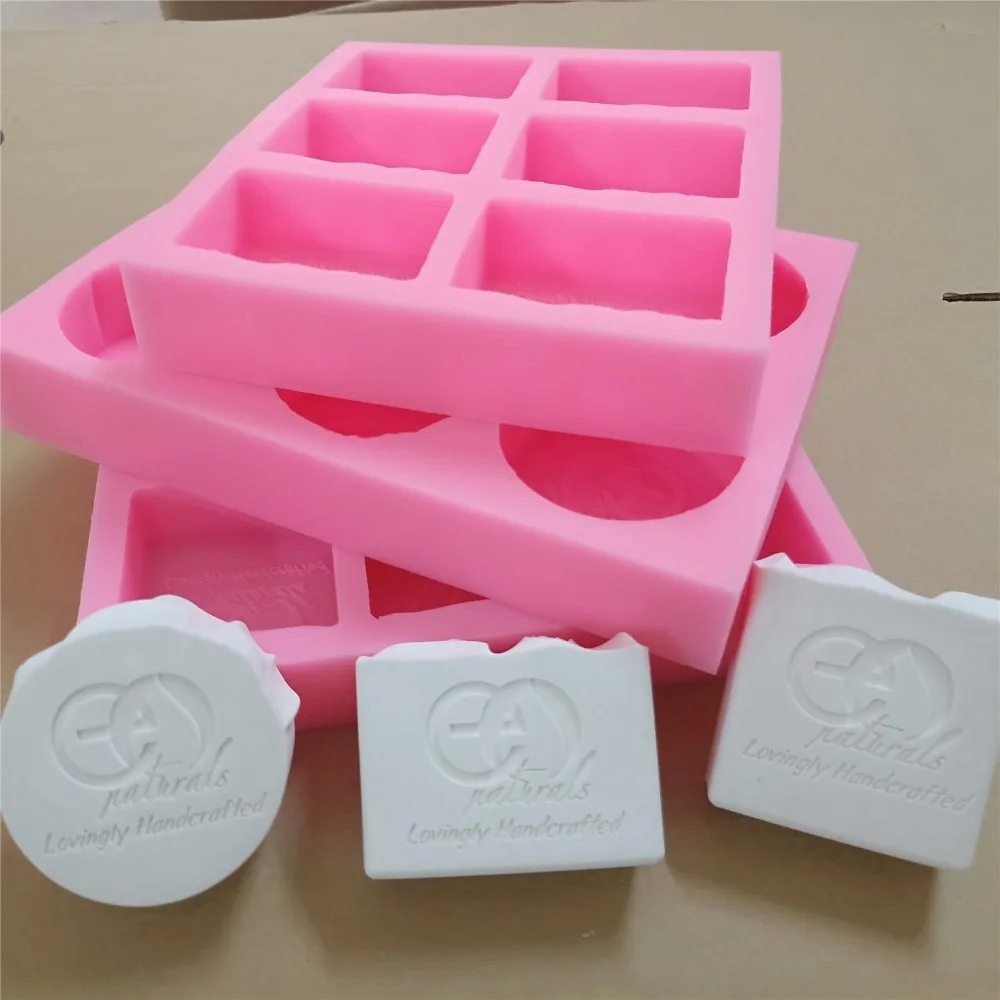 

Personal Customize Silicone Mold With Logo Custom Round Square Rectangle Soap Cake Molds