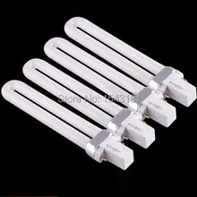 4 шт. 365nm u-образный Светодиодный УФ-лампа замена трубки для 9 Вт 36 Вт УФ Сушилка для ногтей дизайн ногтей отверждения лампы Свет для ногтей