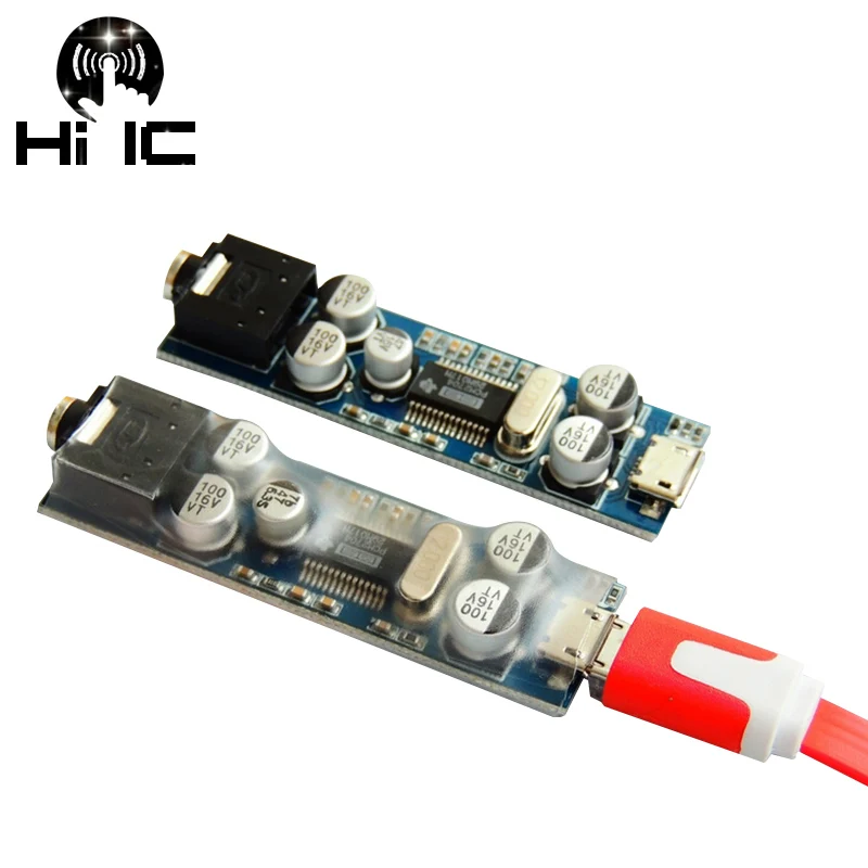 HIFI аудио PCM2704 мини ЦАП Декодер USB Внешняя карта MICRO USB для мобильного телефона/ПК