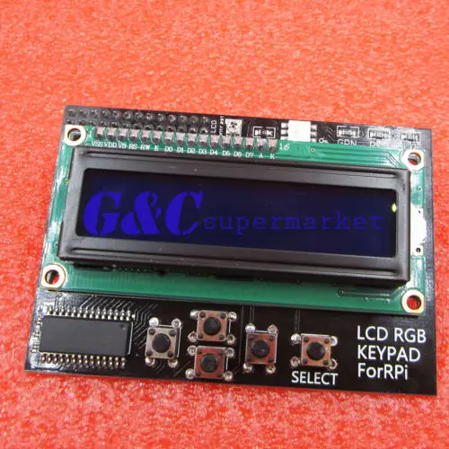 I2C IIC 16x2 RGB ЖК дисплей щит 1602 Синяя подсветка для Raspberry Pi B +/B|backlight display|backlight lcdraspberry pi