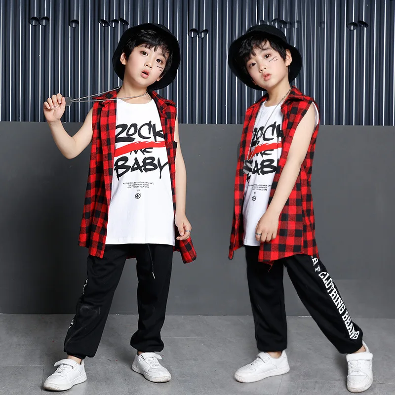 Boys Hip Hop Dance Clothes Jazz Dancewear Ballroom Dancing Costumes for