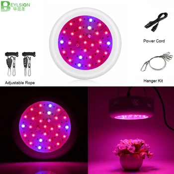 

BEYLSION 300W Full Spectrum UFO LED Plant Growing Lamp LED Portable Plants Greenhouses Tent Hydroponics System Plant Grow Light