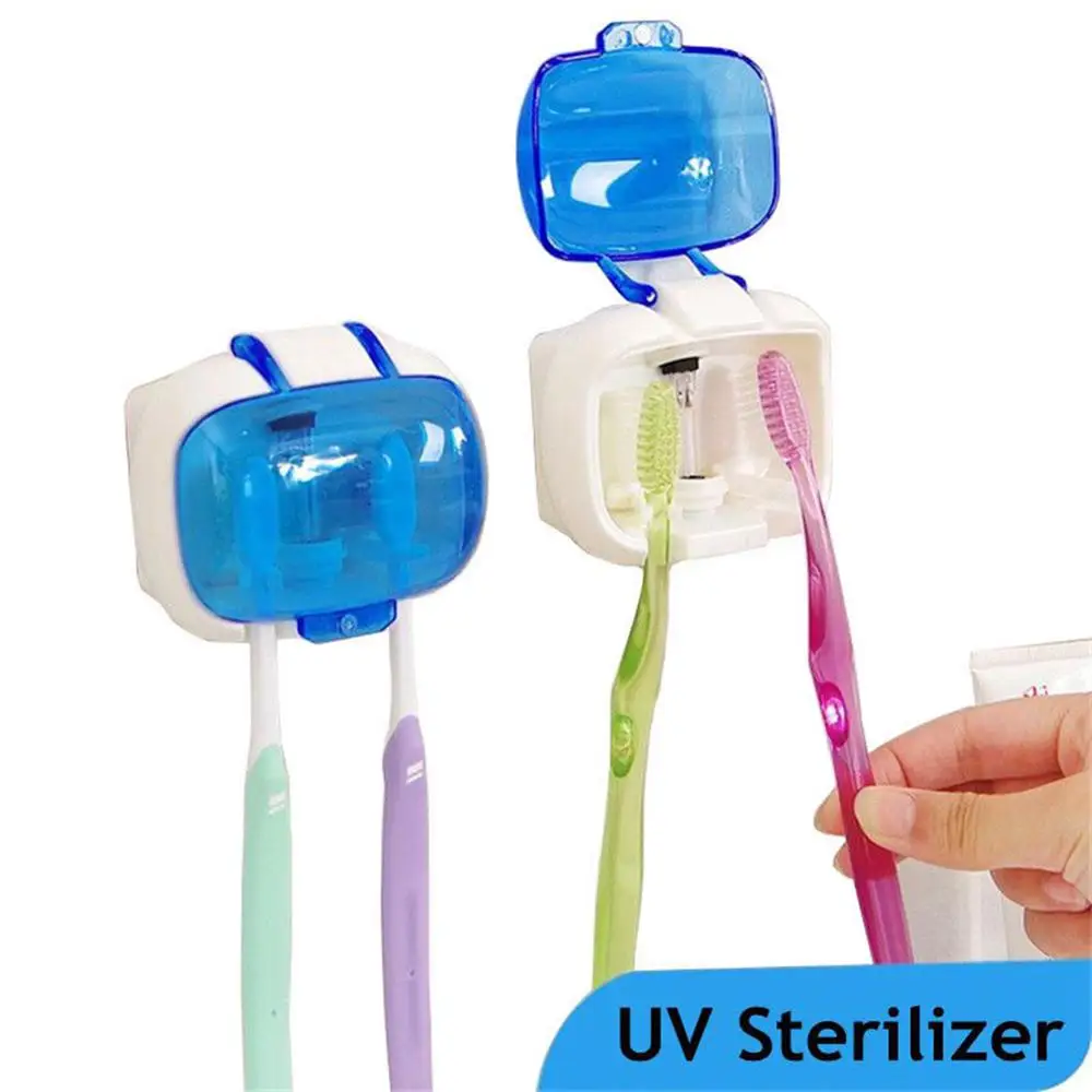 

High Quality Toothbrush Holder Sterilizer Bathroom Sets Family Wall Mount Rack Bath Tray Appliance CW34