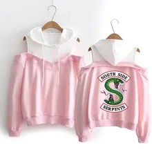 Ханука "South Side Serpents" Толстовка Southside змеи Для женщин толстовка с капюшоном и длинными рукавами, одежда с капюшоном со спущенным плечом в стиле Харадзюку