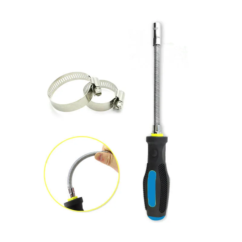 

Flexible Screwdriver 7mm Drive Quick Release Bit Holder Strong, Wrench Screw Metal Hex Nut Key Hand Tool