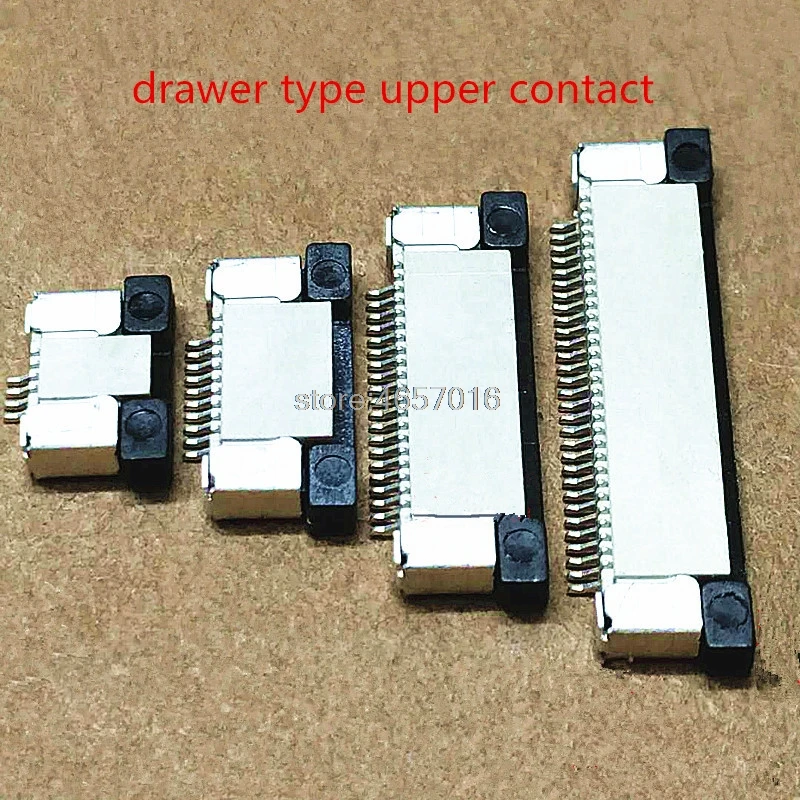 

10Pcs FPC Connector socket FFC 0.5MM 40P Drawer upper Contact Type 4/6/8/10/12/14/16/18/20/22/24/30/32/34/40/50/60P