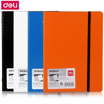 

Deli 5852 A5 170x235mm loose leaf notebook Spiral notebook 100 sheets 4 colors foamed PP covers