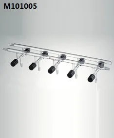 

M101005: Manifold, Vacuum/Inert gas, Double, Number of ports:5, Valve Orifice:0-4mm, Overall width:550mm