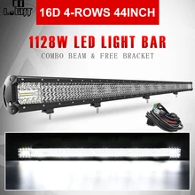 CO светильник 16D светодиодный светильник 4" 1128 Вт комбинированный луч 4-рядный автомобильный рабочий светильник 4x4 внедорожный 4WD 12V 24V для Jeep Ford SUV