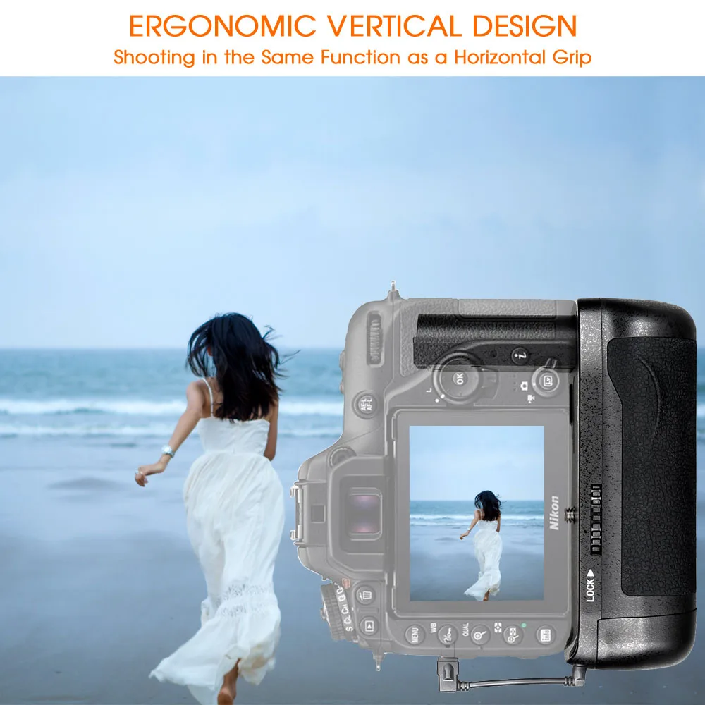 Travor Вертикальная Батарейная ручка держатель для Nikon D7500 DSLR камера работает с EN-EL15a или EN-EL15 батареей