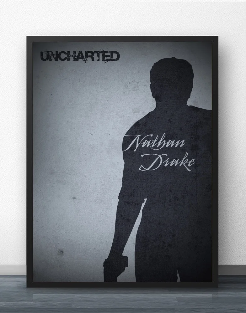 

Uncharted Minimalist Movie Wall Art Paint Wall Decor Canvas Prints Canvas Art Poster Oil Paintings No Frame