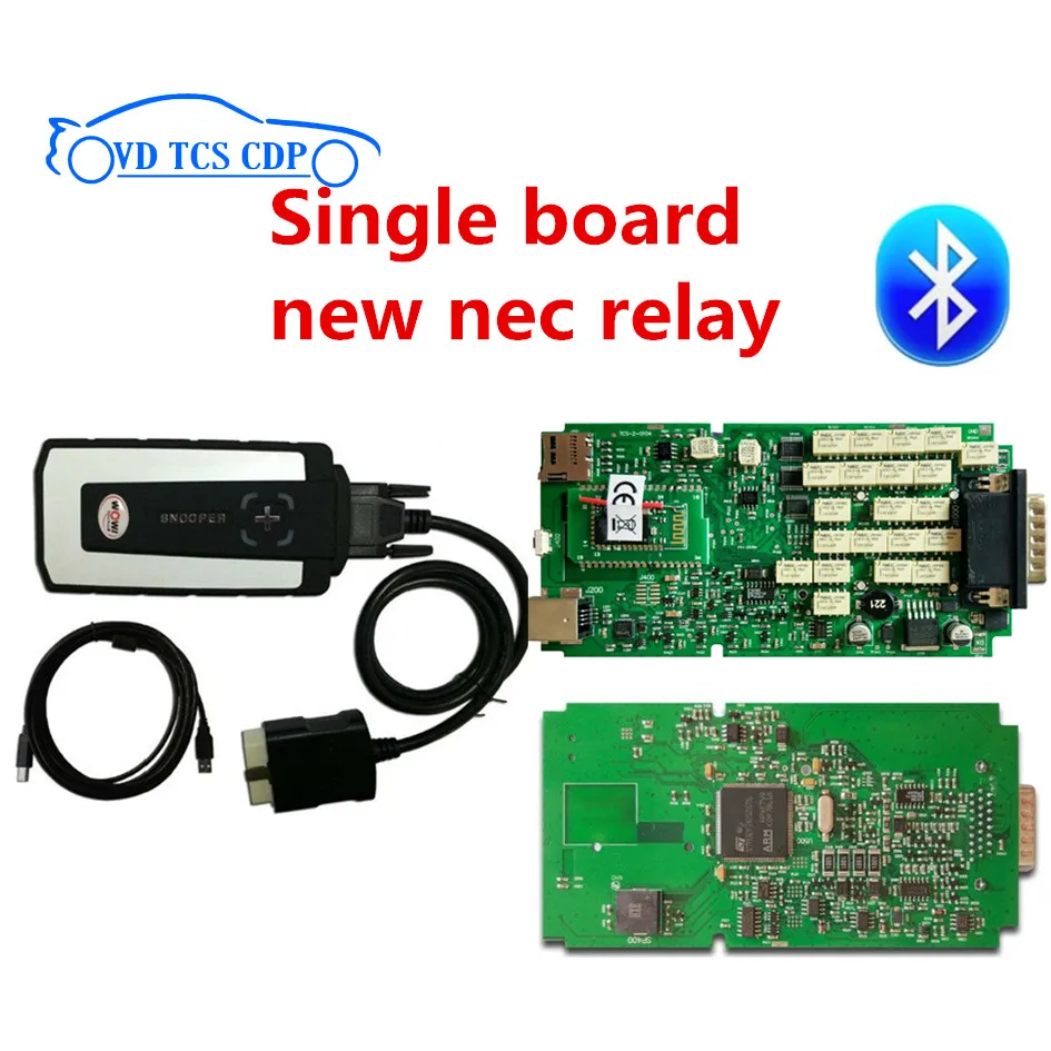 

2018 Hot and Best Quality with Single PCB green board for WOW cdp SNOOPER v5.008 r2 software Car diagnostic tool cdp pro