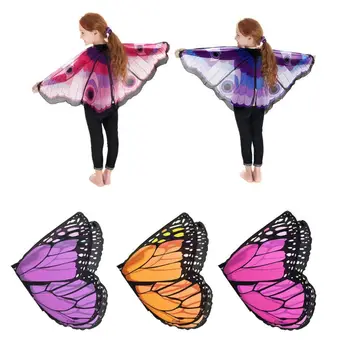 

Fairy Tale Princess Cosplay Costume Butterfly Wings Shawl Cape Stole Kids Boys Girls Scarf Wrap accessories
