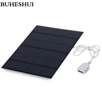 

BUHESHUI 3.5W 6V Solar Charger Solar Cell Polycrystalline Solar Panel Charger DIY Solar Mobile Charger For Power Bank
