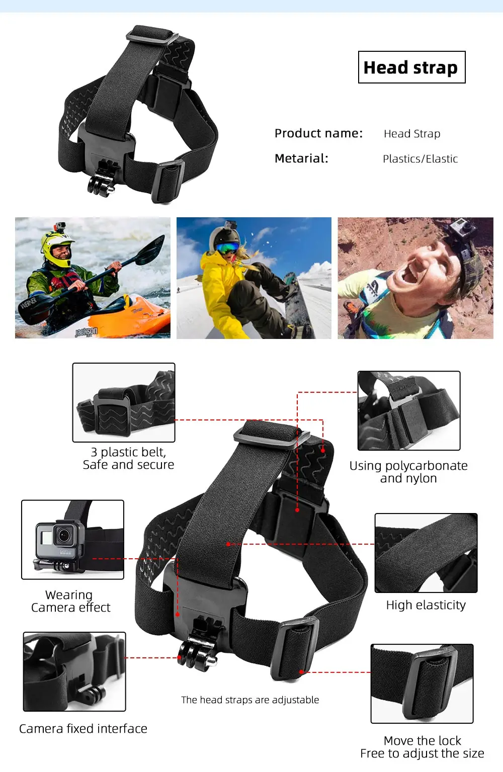 Аксессуары Go Pro для Gopro Hero 7 6 5 4 3+ аксессуары для спортивной экшн-камеры селфи палка для SJ4000 SJCAM Xiaomi Yi eken H9