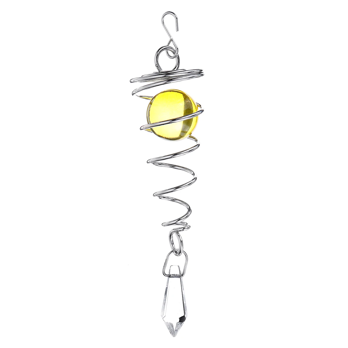 3D из металла нержавеющая сталь повернуть Wind Chime Тихая Вихрь перемещение вращающихся ветра навесной домашний декор окна комнаты украшения